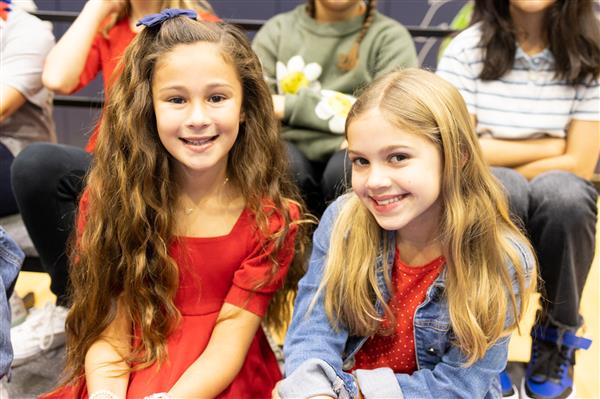 School-wide assembly with Veterans and their families. 